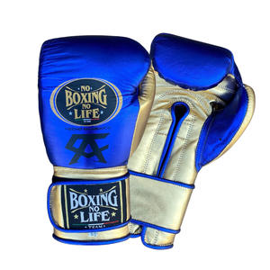 Guantes de Boxeo Personalizados No Boxing No Life, Cierre de Gancho y Bucle, Cordones, Cuero Vacuno, Absorción de Humedad, para Entrenamiento y Sparring - Product Image 4
