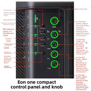 Nuevo Sistema de Sonido Portátil Inalámbrico J-BLL EON ONE de 2 Altavoces y 150W con Batería de Calidad para Amplificador/Sistema de Entretenimiento - Product Image 2