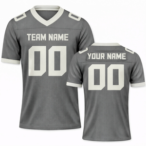 Camiseta Deportiva Personalizada TROPIC EDGE SPORTS de Fútbol Americano Unisex Negra con Cuello en V, Manga Corta, Absorbente de Humedad, Impresión Sublimada con Nombre del Equipo - Product Image 3