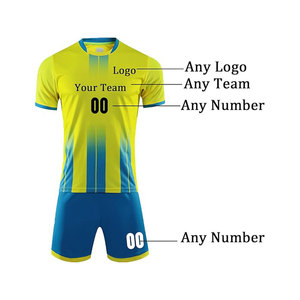 Uniforme de Fútbol Personalizable - 100% Poliéster de Secado Rápido y Transpirable, Manga Corta, Personalizado con Nombres de Equipo/Jugador, Logotipo, Posiciones, para Adultos - Product Image 2
