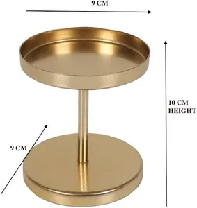 Classic Metal Candle Holder Unique Luxury Portable Candle <b>Jar</b> for Wedding Easter <b>Decor</b> Candle Holders Set of 2 - Product Image 3