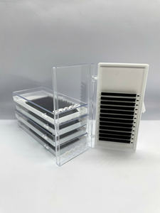 Extensiones de Pestañas de Volumen de Marca Privada, Pestañas de Cabello Sintético de Cachemira, 0.03 0.05 0.07, Naturales, Largas y Suaves, Caja OEM de PBT - Product Image 5