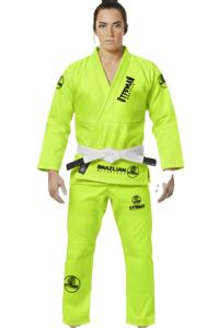 ชุดยิวยิตสูสีเหลืองนีออน พร้อมโลโก้สั่งทำ ชุดคาราเต้สีสั่งทำ ชุดยิวยิตสูมืออาชีพ - Product Image 3