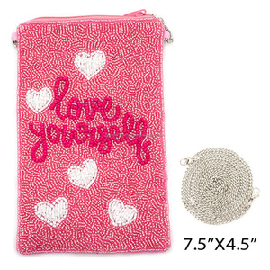 Bolso Bandolera de Cuentas con Diseño de Ojo Turco y Sagrado Corazón, Hecho a Mano, Ecológico, Impermeable, Estilo Vintage, para Teléfono, Bohemio - Product Image 3