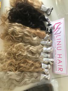 Qualité supérieure Extensions de Cheveux Humains Crus Naturels Doublement Dessinés à Pointe Plate de Kératine Crépus Droite au Prix de Gros - Product Image 6