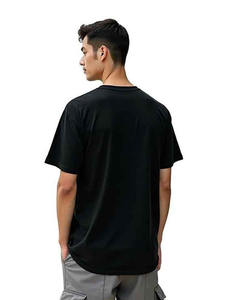 เสื้อยืดผู้ชายทรงโอเวอร์ไซส์ ผ้าฝ้าย คอวี แขนสั้น ระบายอากาศได้ดี สวมใส่สบาย สไตล์ลำลอง สตรีทแวร์ เหมาะสำหรับใส่ทุกวัน และกำลังลดราคา - Product Image 2