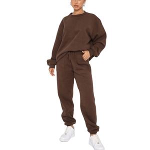 380g Survêtements vierges surdimensionnés de luxe lourds survêtements survêtements personnalisés 2 pièces survêtements pour femmes 2026 - Product Image 1