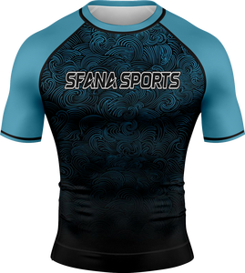 Rashguard léger à manches courtes pour homme avec compression pour le MMA, le grappling et les séances d'entraînement en salle de sport - Product Image 6