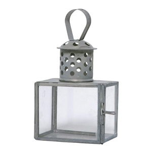 Lanterne d'extérieur décorative plaquée or Lanternes métalliques en acier inoxydable - Product Image 1