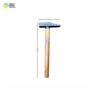 Marteau en verre de qualité supérieure, taille moyenne |   Tête en fonte avec manche en bois |   Outil manuel DIY durable et équilibré - OEM disponible 26cm - Product Image 2