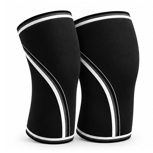 2024 Customizable Logo Heavy Duty Lightweight Gym Sports Training Knee <b>Brace</b> Power Lifting Adjustable Wraps Compression Non-Slip - Product Image 6