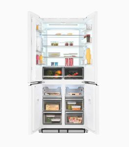 Réfrigérateur à congélateur bas de grande capacité 320 L, blanc, électrique, à refroidissement direct, avec dégivrage automatique, pour la maison, l'hôtel et le commerce - Product Image 3