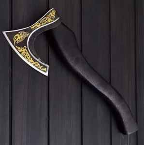 Hache à barbe artisanale haut de gamme en acier à haute teneur en carbone, hache large, hache tomahawk, haches de futaillage, hache médiévale pour intérieur et extérieur - Product Image 6