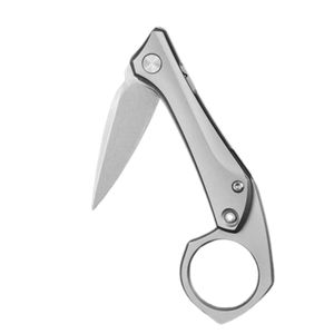 Couteaux pliants professionnels avec lame pointue et affûtée, poignée confortable et incrustation détaillée sur la poignée, pour le camping et la randonnée - Product Image 6