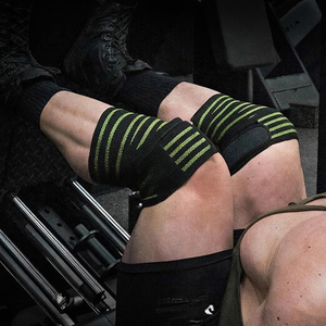 En gros Bandages de compression pour genoux pour l'entraînement, le fitness, l'haltérophilie, la force athlétique et les squats, en Spandex Nylon fin - Product Image 2