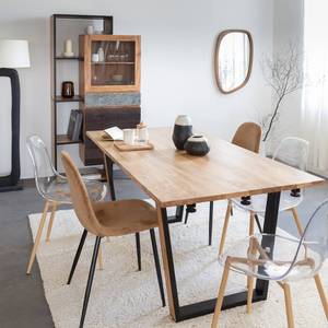Table à manger en bois d'acacia Vandana Nimbus Pebble - Product Image 6