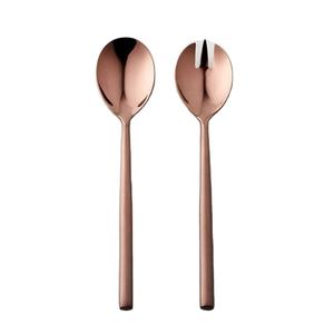 High Grade Modern Life <b>Large</b> Buffet Party Banquet Tablespoon Solid Handle Flatware Set Luxury Rose Gold Polished Cutlery Set - Product Image 1