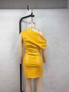 Vestido de Moda 2026 para Mujer, Boutique de Ropa, Sin Mangas, Mini Vestido Ajustado, Sexy, de Cuero Sintético, para Discoteca - Product Image 3