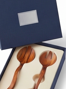 Ensemble de cuillères à salade en bois, polies à la main, design minimaliste, réutilisables, pour la restauration et la maison - Product Image 6