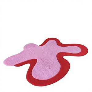 Alfombra Antideslizante de Lana/Viscosa de Primera Calidad, Diseño Geométrico, Hecha a Mano, Color Beige, Apta para Mascotas, a Bajo Precio, INDIAN TEXTILES H/L - Product Image 1