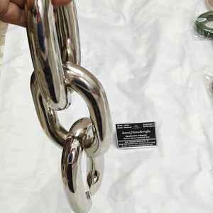 โซ่โลหะคุณภาพสูง ป้องกันน้ำได้ เป็นมิตรกับสิ่งแวดล้อม สีโครเมียม งานฝีมือ SAMI - Product Image 5