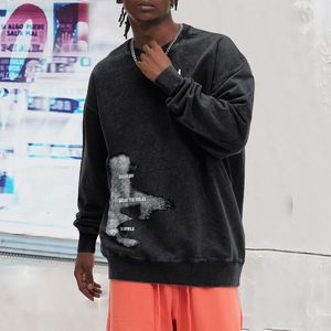 Sweat-shirt vintage à imprimé graphique pour homme Weetioito, style streetwear, col rond, sweat-shirt à capuche, tailles XS à 6XL, sweat-shirt ample de style grunge - Product Image 3