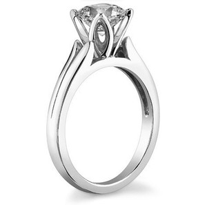 Bague Solitaire Moissanite Certifiée Coupe Coussin 7MM en Argent Sterling 925 Plaqué Or Blanc Luxe Classique pour Fiançailles et Mariage - Product Image 2