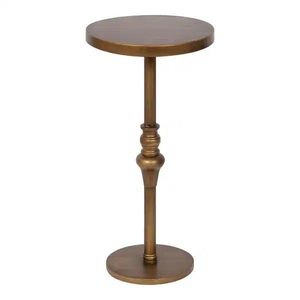 Table d'appoint en métal inspirée des bijoux, apportant une touche glamour à la chambre, au salon et à l'entrée. - Product Image 6