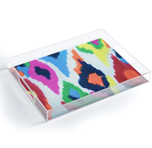 Classic Printed Acrylic Serving Storage Tray For Tea <b>Coffee</b> Snacks Decorative Vanity Organizer & Multipurpose For Homes & Hotels - Product Image 5