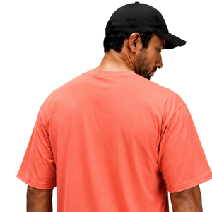 <b>Men</b>’s 100% Cotton Coral <b>Oversized</b> T-<b>Shirt</b> Heavyweight Breathable Crew Neck Short Sleeve Casual <b>Gym</b> Streetwear Training Tee - Product Image 4