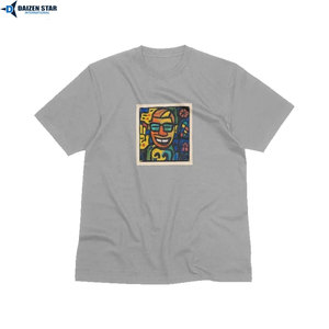 Camisetas al por mayor para hombre, de poliéster/algodón, ecológicas, de secado rápido, transpirables, de manga corta, holgadas, lisas, informales, con cuello redondo, de seda - Product Image 4