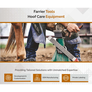 Couteau à sabots en acier inoxydable de qualité supérieure, outil de fermeur, lame artisanale, outils vétérinaires pour le soin des sabots, certifié CE Classe I OEM - Product Image 6