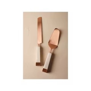 Catering Table Cake Cutting Set Metal Knife and Server Stainless Steel Dessert Serving <b>Tools</b> - Product Image 5