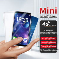 Smartphone sans caméra, mini téléphone portable Android 4 pouces sans caméra, 6+128 Go, double carte SIM, processeur MTK Octa Core, charge rapide