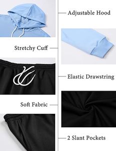 Ensemble de survêtement international haut de gamme pour homme, 2 pièces, athlétique, avec sweat à capuche et pantalon de survêtement color block, style décontracté - Product Image 5