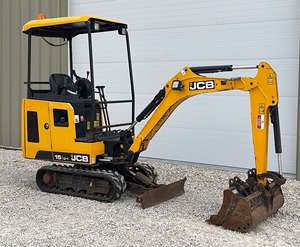 Mini-excavatrice sur chenilles JCB de 3 tonnes en gros avec moteur Kawasaki, pompe hydraulique, godet de 0,2 m³ et 8001-10000 heures d'utilisation - Product Image 2