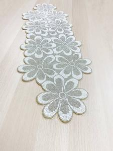 Camino de Mesa Bordado Floral de Algodón, Decoración Clásica para el Hogar, Lavable - Product Image 3