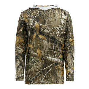 Sweat-shirt à capuche Realtree Camo pour homme, 100% polyester respirant, vêtements de chasse, pêche, camouflage extérieur - Product Image 1
