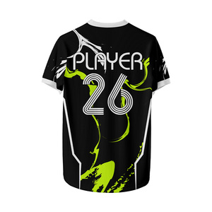 Camisetas de Fútbol Personalizables para Hombre, Estilo Clásico Vintage, Cierre de Botones, 100% Poliéster Malla Antibacteriana, Manga Corta - Product Image 2