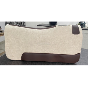 Chất Lượng Tốt Nhất New Zealand Len Phong Cách Phương Tây Len Cảm Thấy Yên Miếng Đệm Da Dầu Đường Viền Và Hình Đường May - Product Image 1