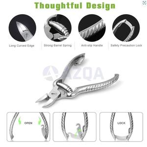 Coupe-ongles incarnés incurvé double action robuste de haute qualité pour bébés et adultes avec ressort cylindrique - Product Image 6