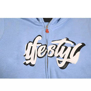 Wholesale Printing Trend Hooded Collar Zipper Hoodies Bulk Design Logo Blank Fitness Men Casual Full Face <b>Zip</b> Hoodie Mens - Product Image 4
