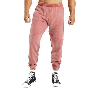Logo personnalisé Stone Wash Vintage Pantalon de survêtement Sun Fade Acid Wash Jogger Pantalon de survêtement homme Pantalon de survêtement surdimensionné avec ficelle - Product Image 1