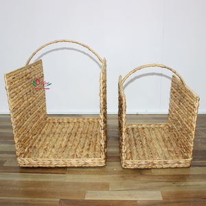 Eco-Friendly Handmade Seagrass Wicker <b>Log</b> Storage <b>Basket</b>, Natural Crafts For Kitchen & Living Room - Product Image 2