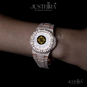 Premium Moissanite <b>Diamond</b> Quartz <b>Watch</b> Square Unisex VVS Clarity Fully Iced Bar Dial Stainless Steel Band HipHop Sporty Daily - Product Image 5