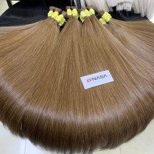 Meilleure vente 100% extensions de cheveux humains vietnamiens bruts superbe produit de beauté en vrac brun naturel pour les femmes - Product Image 3
