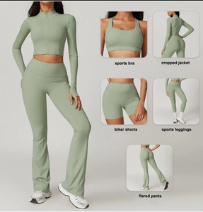 Sujetador deportivo sin costuras azul claro para mujer, con tirantes cruzados, soporte medio, para gimnasio y fitness, color liso, diseño hueco - Product Image 5