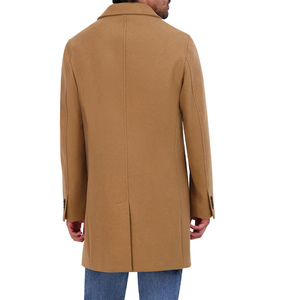CHALASA SPORTS Manteau long en laine pour homme, col en V, style trench-coat, streetwear, mode, chaud, décontracté, double boutonnage, automne-hiver - Product Image 3