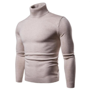 New Men's Solid Color Slim Turtleneck <b>Sweater</b> <b>Sweater</b> Large Size Fashion Casual Pullover Base Shirt - Product Image 5