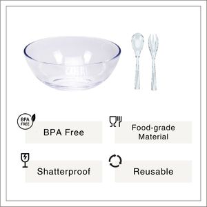 [Holar] Ensemble de grands bols mélangeurs transparents en plastique fabriqués à Taïwan pour la restauration, les fêtes et la maison - Product Image 2